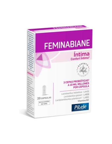 Feminabiane íntima (confort íntimo) 20 cápsulas Pileje