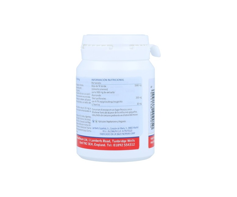 Té verde 60 tabletas de 5000mg Lamberts