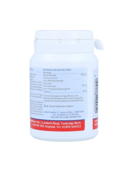 Té verde 60 tabletas de 5000mg Lamberts