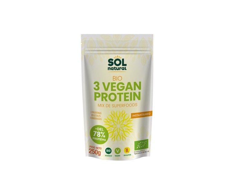 Proteína vegana mix de superfoods Bio 250 g Sol Natural