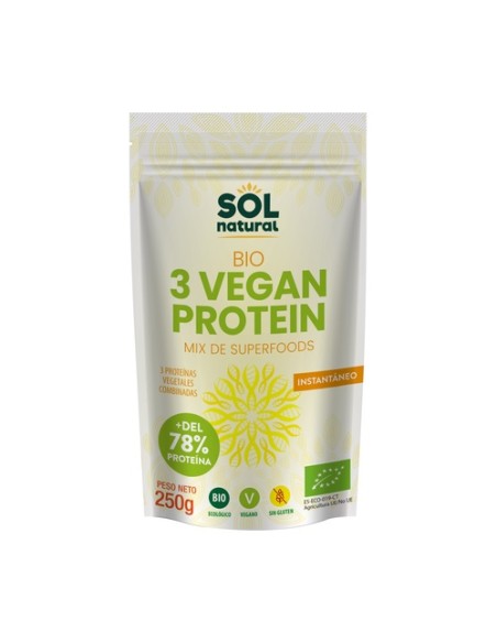 Proteína vegana mix de superfoods Bio 250 g Sol Natural