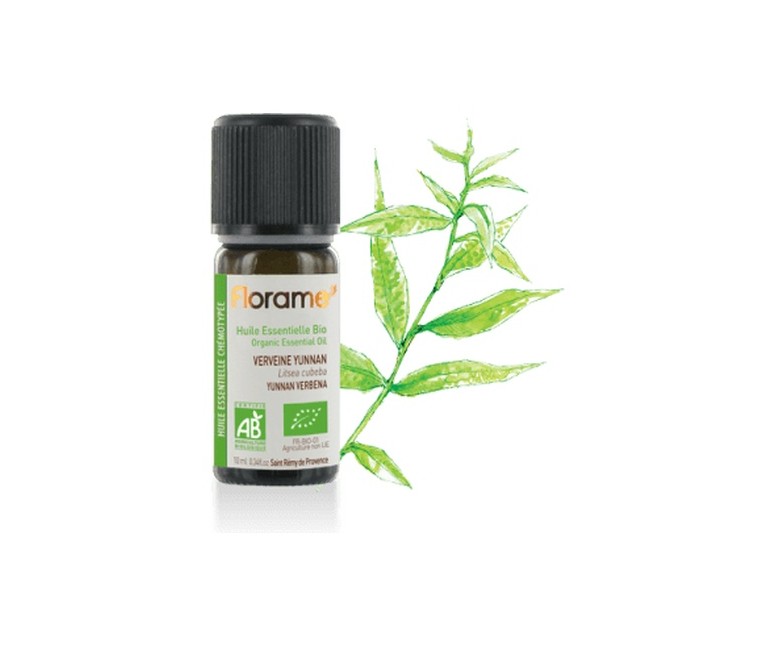 Aceite esencial orgánico de verbena de Yunnan 10 ml de aceite esencial Florame