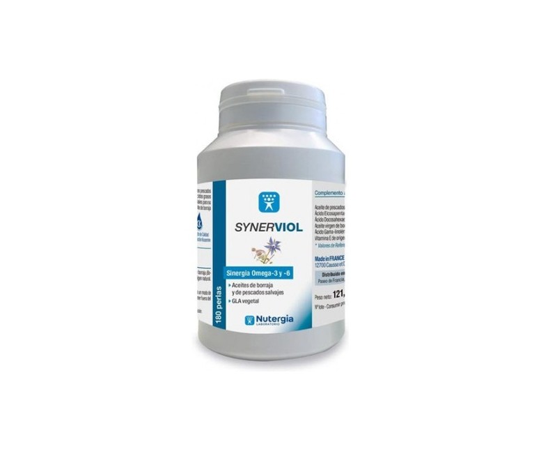 Synerviol sinergia de omega 3 y 6 180 perlas Nutergia