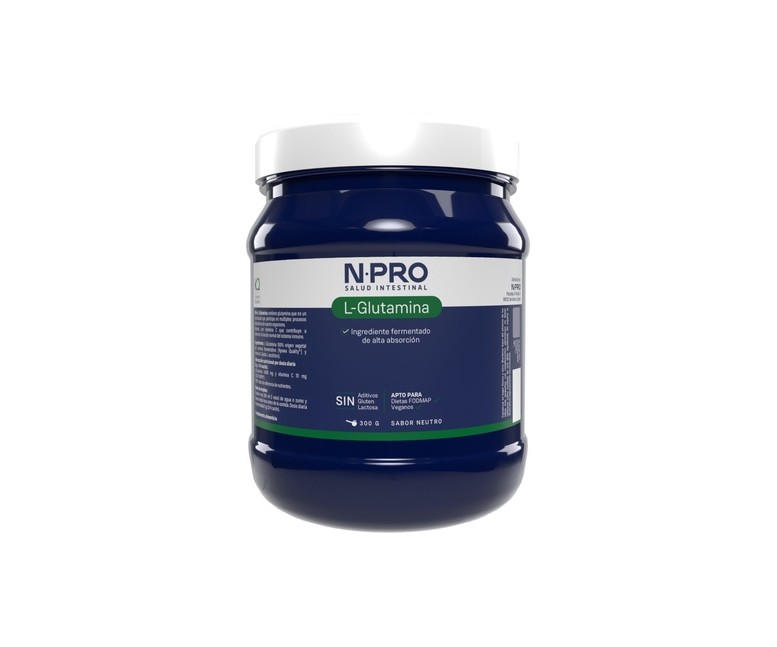 NPro L-Glutamina (regeneración intestinal) 300 g de polvo (Neutro) NPro