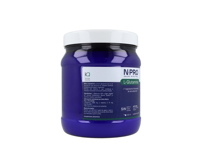 NPro L-Glutamina (regeneración intestinal) 300 g de polvo (Neutro) NPro