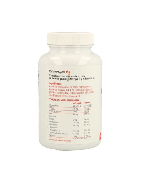 Omega 6 (Onagra+Borraja) 220 cápsulas Plantis
