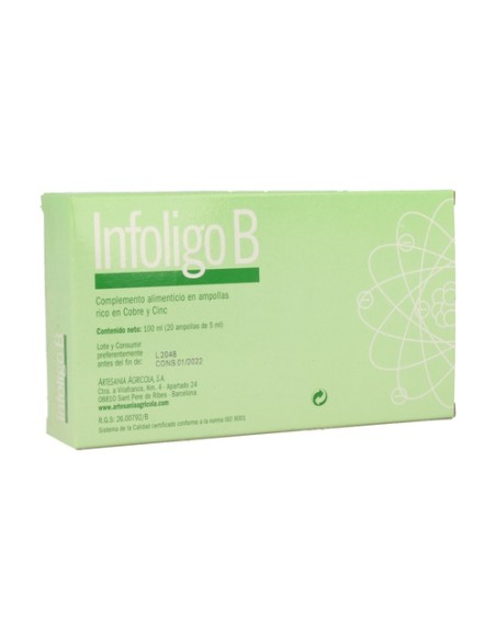 Infoligo B 20 ampollas de 5ml Plantis