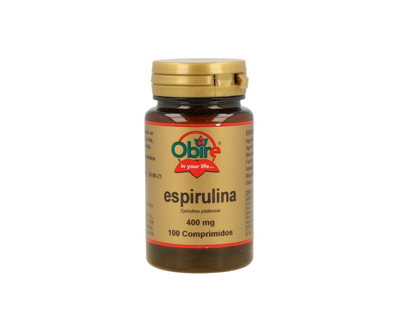 Espirulina 100 comprimidos de 400mg Obire
