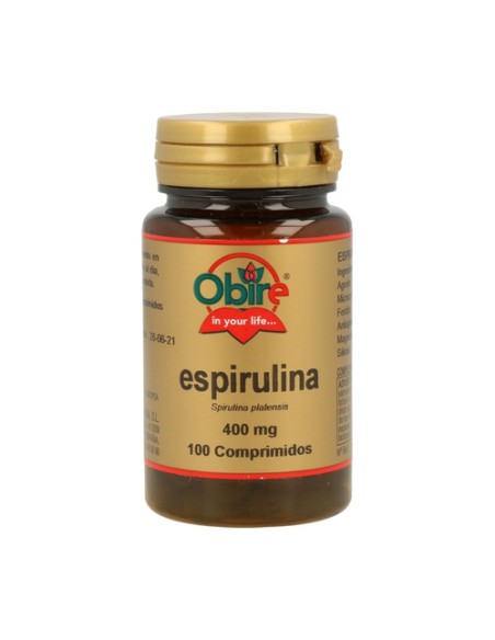 Espirulina 100 comprimidos de 400mg Obire
