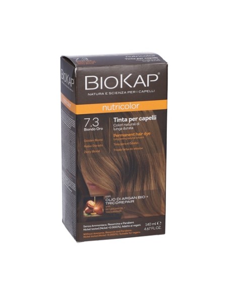 Color de cabello 7.3 Rubio dorado 140 ml Biokap