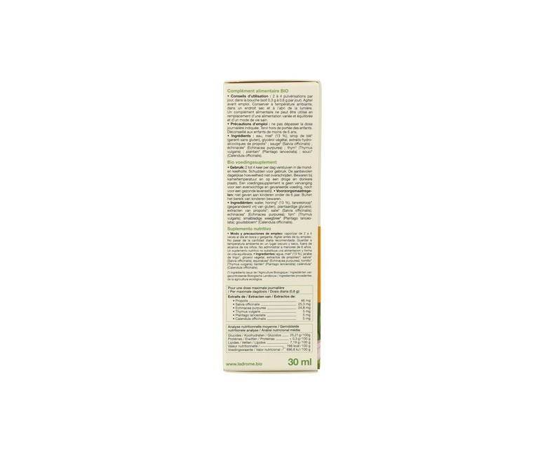 Spray bucal própolis Bio 30 ml Ladrome