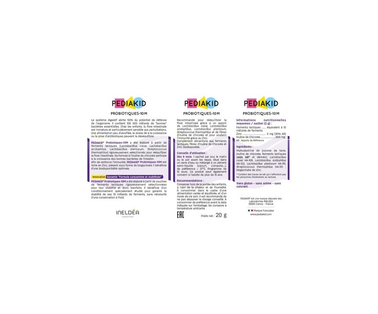 Pediakid Probióticos 10M 10 sobres de 2g Pediakid