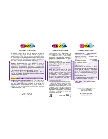 Pediakid Probióticos 10M 10 sobres de 2g Pediakid