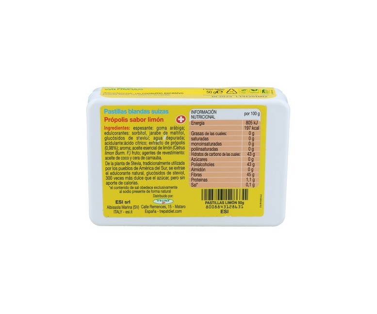 Propolaid pastillas blandas de própolis sabor limón 50 g (Limón) ESI