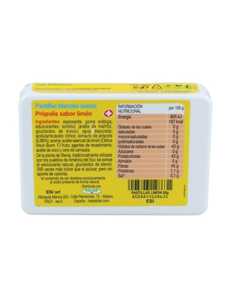 Propolaid pastillas blandas de própolis sabor limón 50 g (Limón) ESI