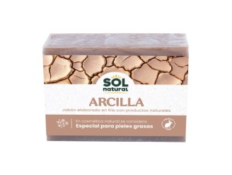 Jabón natural de arcilla para acné