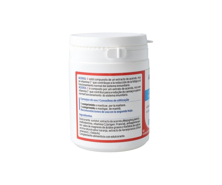 Acerol C - Vitamina C 60 comprimidos Nutergia