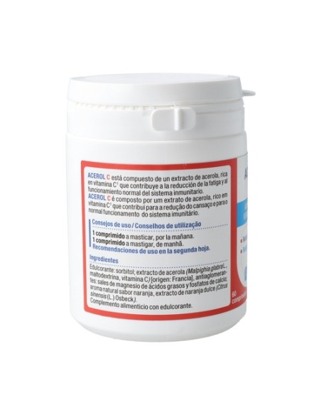 Acerol C - Vitamina C 60 comprimidos Nutergia