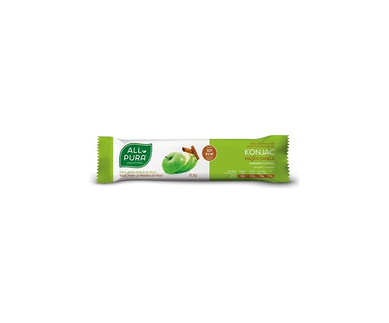 Expositor barritas konjac manzana&canela 30 barritas de 31.5g Dietmed