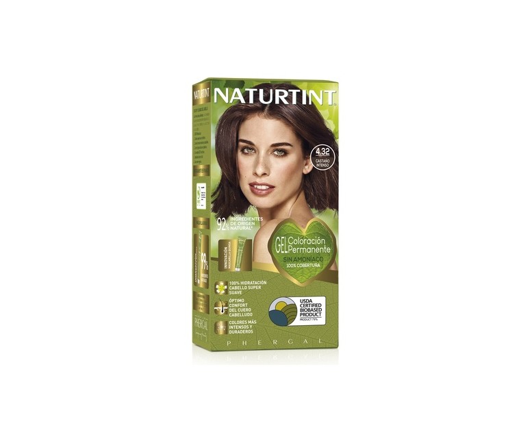 Naturtint Coloración Con Quinoa 4.32 - Castaño Intenso 1 unidad Naturtint