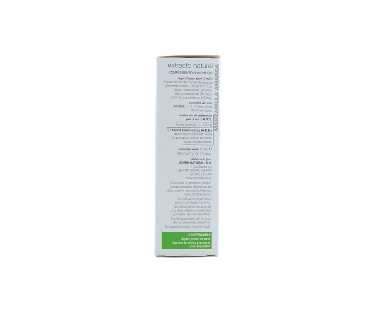 Extracto de Manzanilla (Fórmula XXI) 50 ml Soria Natural