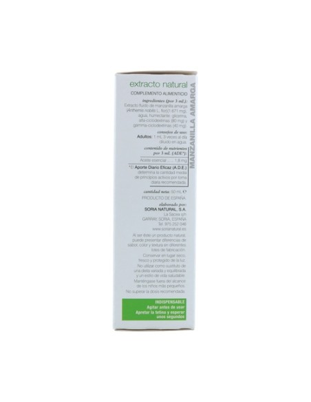 Extracto de Manzanilla (Fórmula XXI) 50 ml Soria Natural