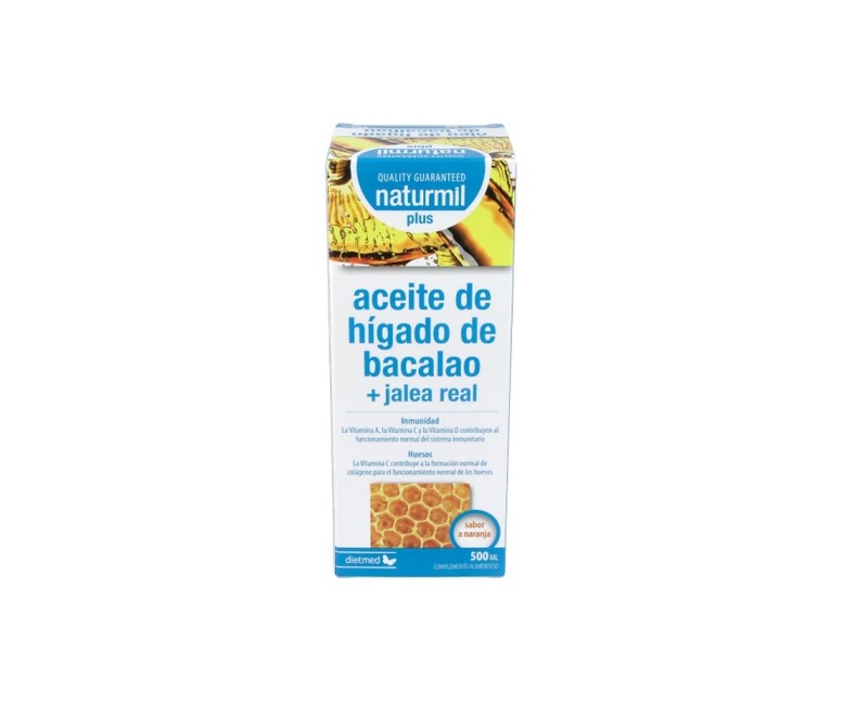 Aceite de Hígado de Bacalao con Jalea Real Plus 500 ml Naturmil