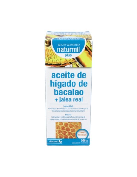 Aceite de Hígado de Bacalao con Jalea Real Plus 500 ml Naturmil