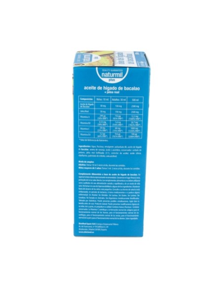 Aceite de Hígado de Bacalao con Jalea Real Plus 500 ml Naturmil