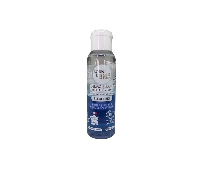 Desmaquillador bifásico agua flora arándano Bio 100 ml Born to bio