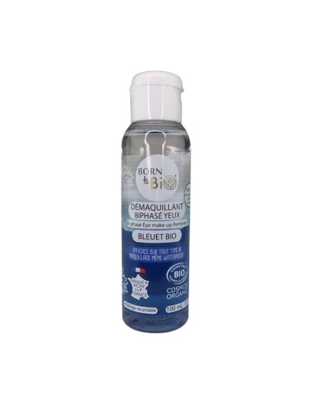 Desmaquillador bifásico agua flora arándano Bio 100 ml Born to bio