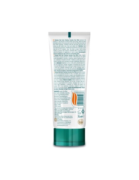 Mascarilla facial manchas oscuras cúrcuma 75 ml de crema Himalaya Herbals
