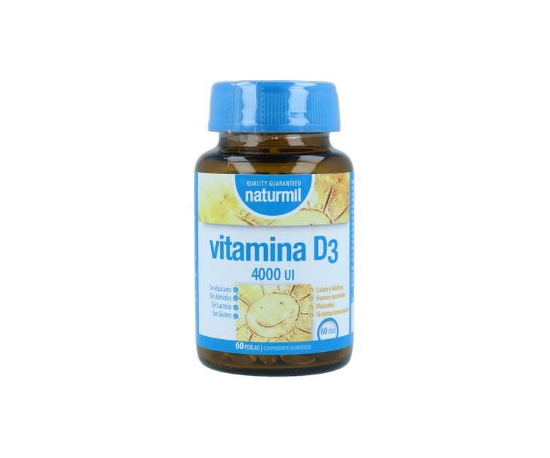 Vitamina D3 4000 UI 60 cápsulas Naturmil