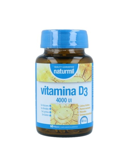 Vitamina D3 4000 UI 60 cápsulas Naturmil