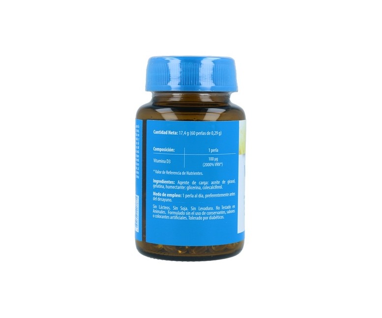 Vitamina D3 4000 UI 60 cápsulas Naturmil