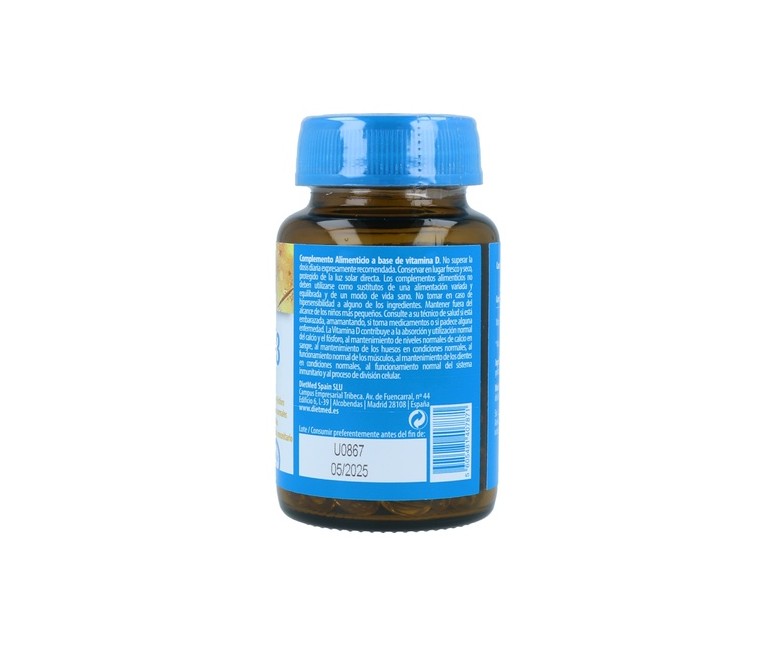 Vitamina D3 4000 UI 60 cápsulas Naturmil