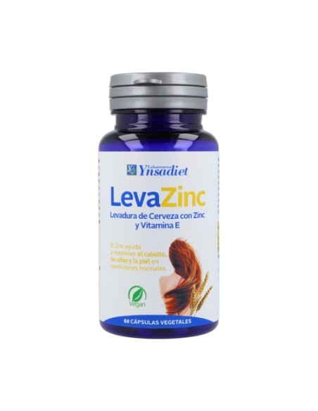 LevaZinc (Levadura Viva 350 Mg) 60 cápsulas vegetales de 350mg Hijas del Sol