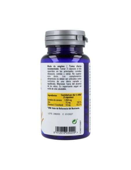 LevaZinc (Levadura Viva 350 Mg) 60 cápsulas vegetales de 350mg Hijas del Sol