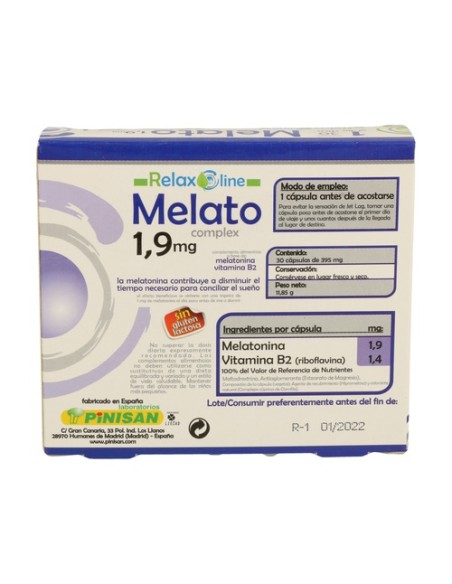 Melato 30 cápsulas Pinisan
