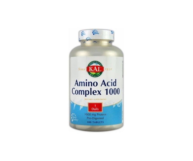 Amino Acid Complex 100 tabletas de 1000mg Kal