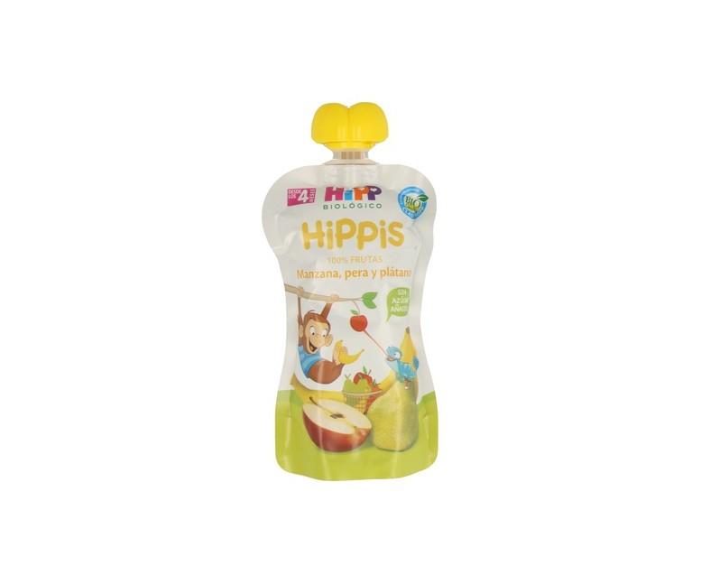 Bolsita de Manzana, Pera y Plátano 4m+ 100 g HiPP