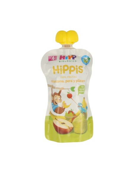 Bolsita de Manzana, Pera y Plátano 4m+ 100 g HiPP