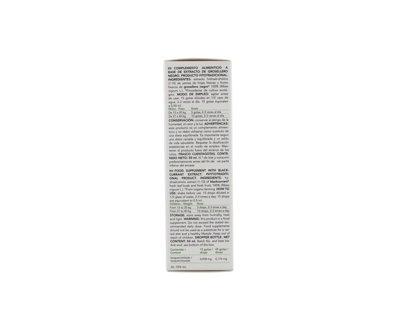 Phytobiopole Grosellero Negro (Antiinflamatorio Vasoprotector) 50 ml Intersa
