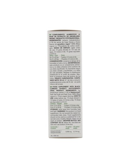 Phytobiopole Grosellero Negro (Antiinflamatorio Vasoprotector) 50 ml Intersa