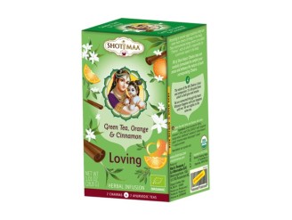 Infusión de té verde, naranja y canela