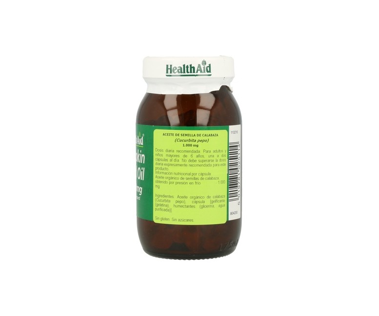 Aceite de Semilla de Calabaza 60 comprimidos Health Aid