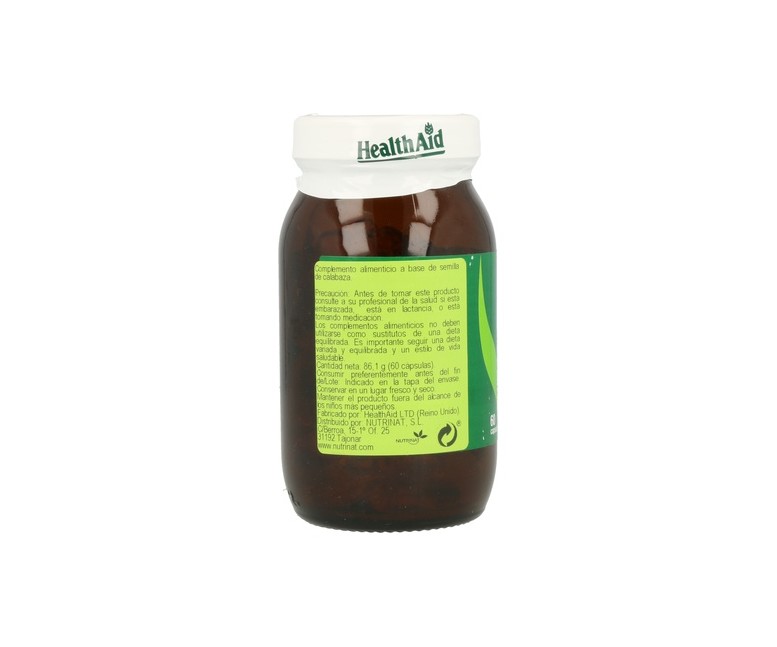 Aceite de Semilla de Calabaza 60 comprimidos Health Aid