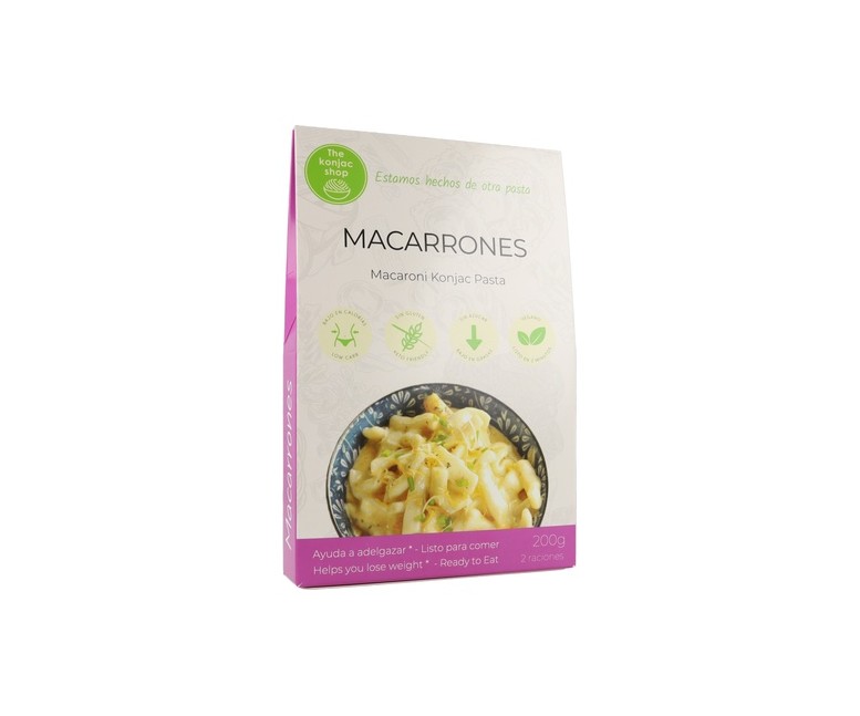 Macarrones de konjac 200 g The Konjac Shop