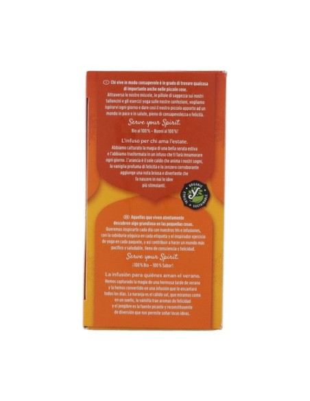 Infusión ayurvédica Jengibre, Naranja y Vainilla 17 bolsitas infusoras de 1.8g Yogi Tea