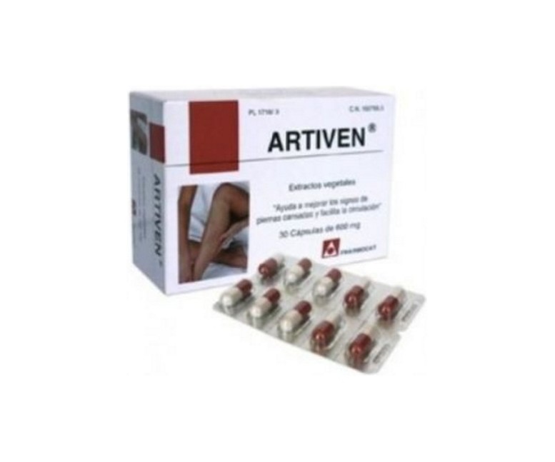 Artiven 30 cápsulas de 600mg Fharmocat